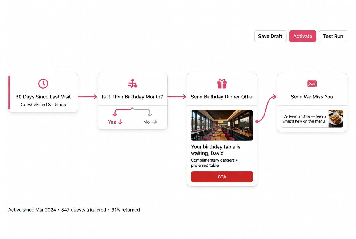 Retain platform for restaurants